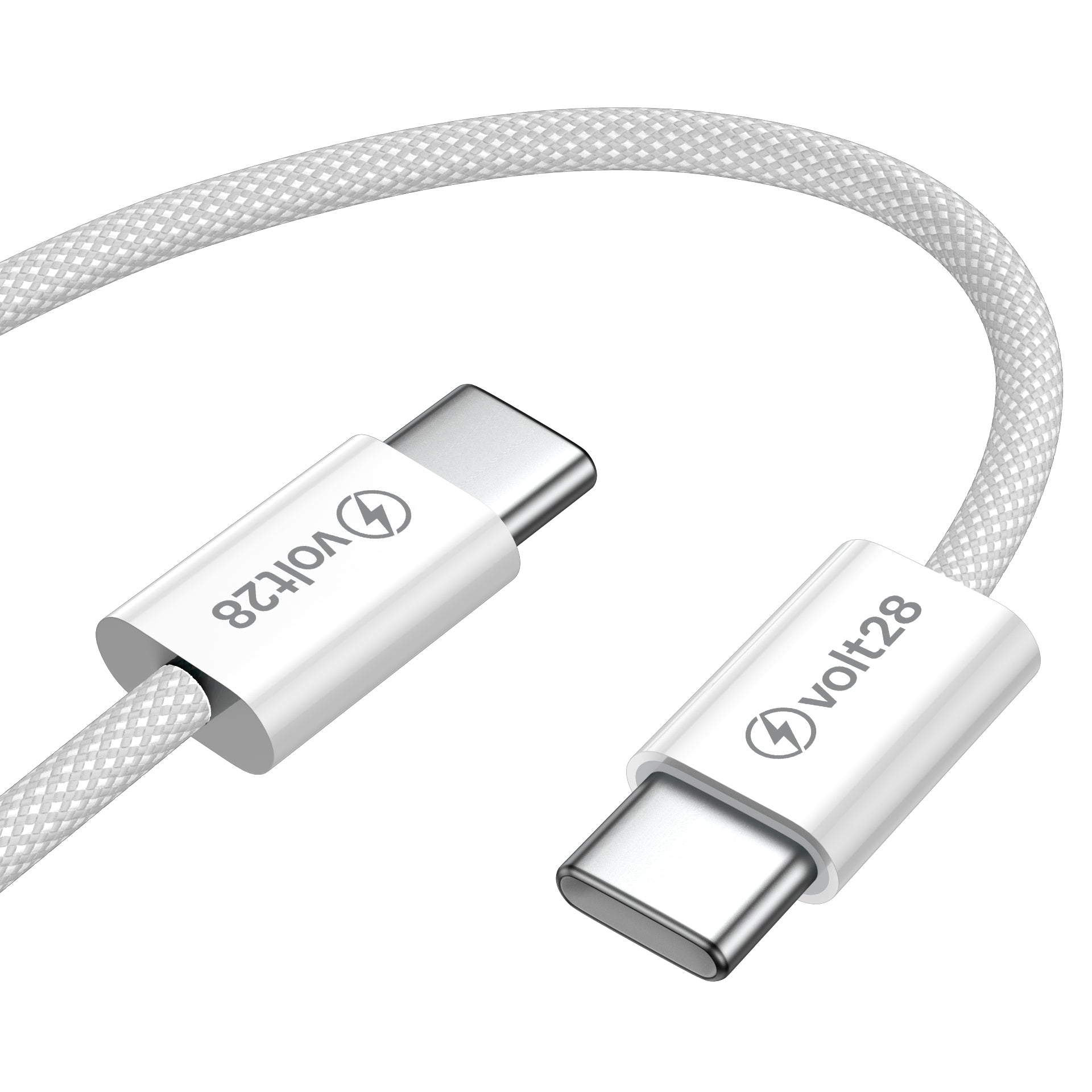 USB 2.0 C to C Fast Charging Cable – 60W, 1.2 Meter (Light Grey)